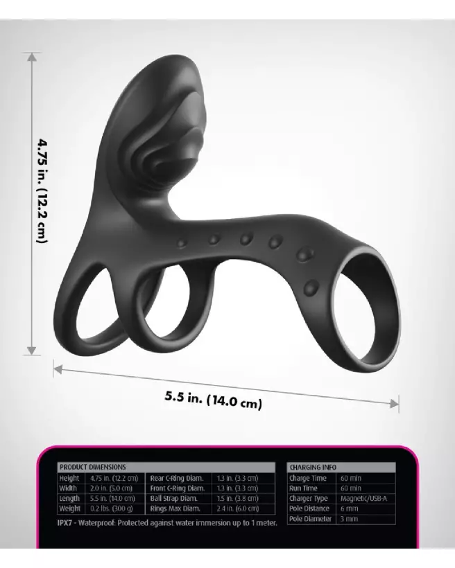 FCR Couples Cage Pro Black par Fantasy C-Ringz pour améliorer performance et plaisir-6