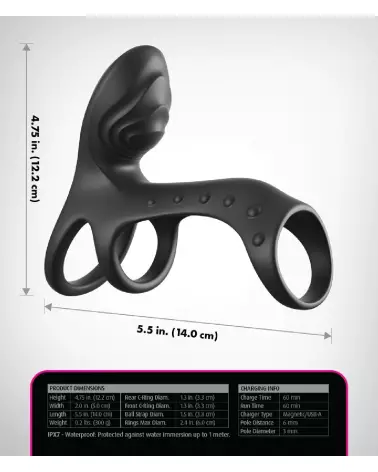 FCR Couples Cage Pro Black par Fantasy C-Ringz pour améliorer performance et plaisir-6