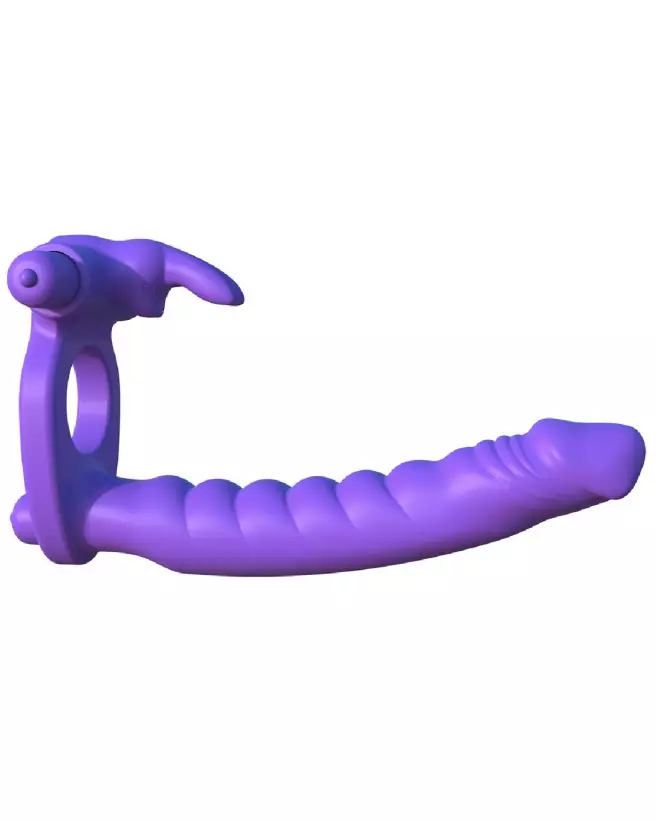 Gode Ceinture Double Penetration Fantasy C-Ringz en Silicone-2