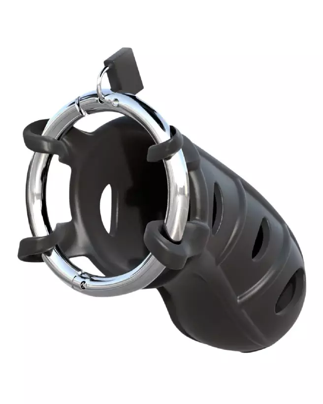 Image de la cage de chasteté FCR Hardcore Silicone de Fantasy C-Ringz-5