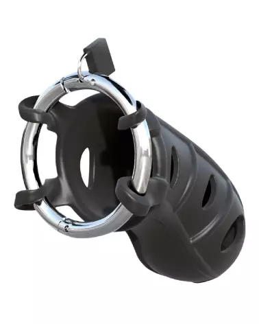 Image de la cage de chasteté FCR Hardcore Silicone de Fantasy C-Ringz-5