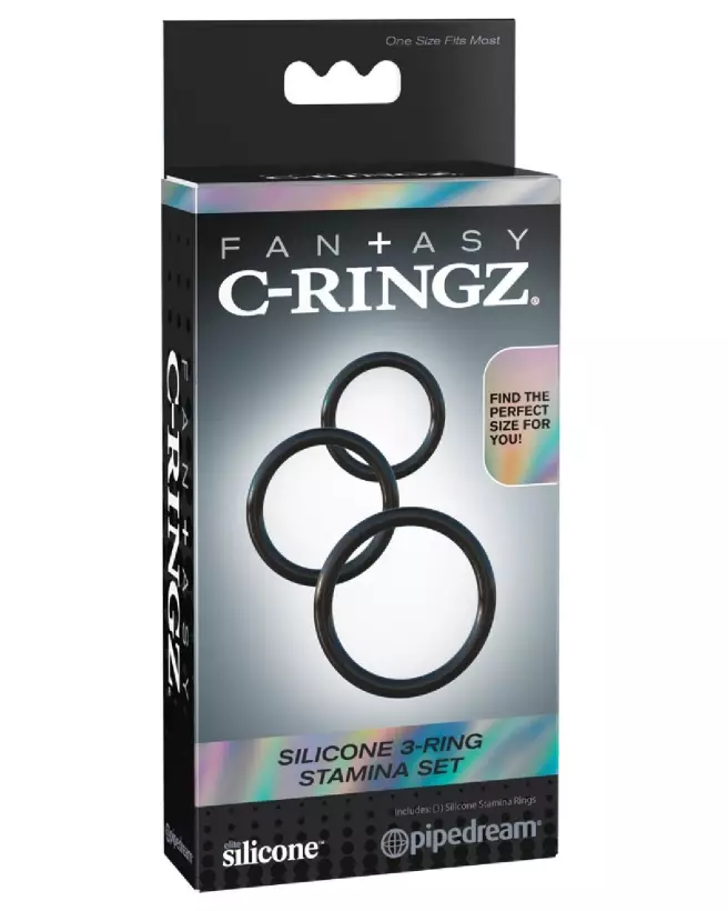 Image du Fantasy C-Ringz Silicone 3 Ring Stamina Set pour amélioration endurance-1