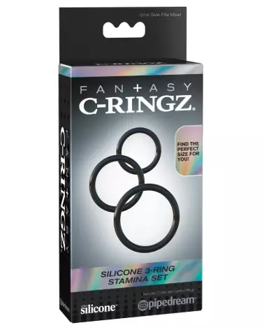 Image du Fantasy C-Ringz Silicone 3 Ring Stamina Set pour amélioration endurance-1