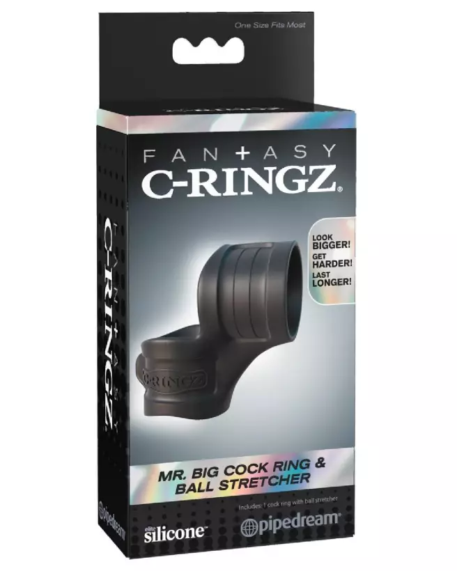 Fantasy C-Ringz Big Cock Ring et Ball Stretcher pour endurance et plaisir-1