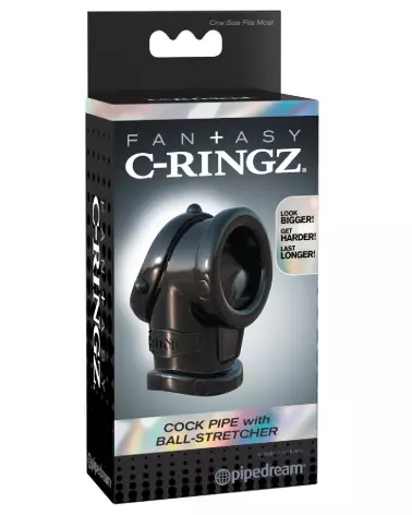 Image du Cock Pipe avec Ball-Stretcher de Fantasy C-Ringz pour amélioration de la performance et plaisir accru-1