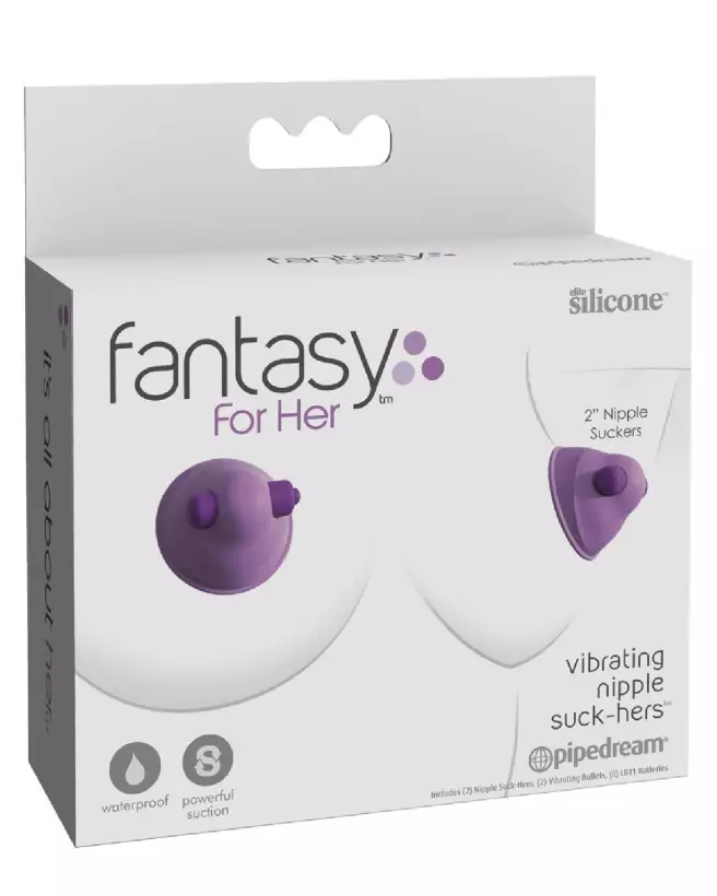Image des Pinces à Tétons Vibrantes FFH Fantasy For Her pour stimulation clitoridienne et érotique-1