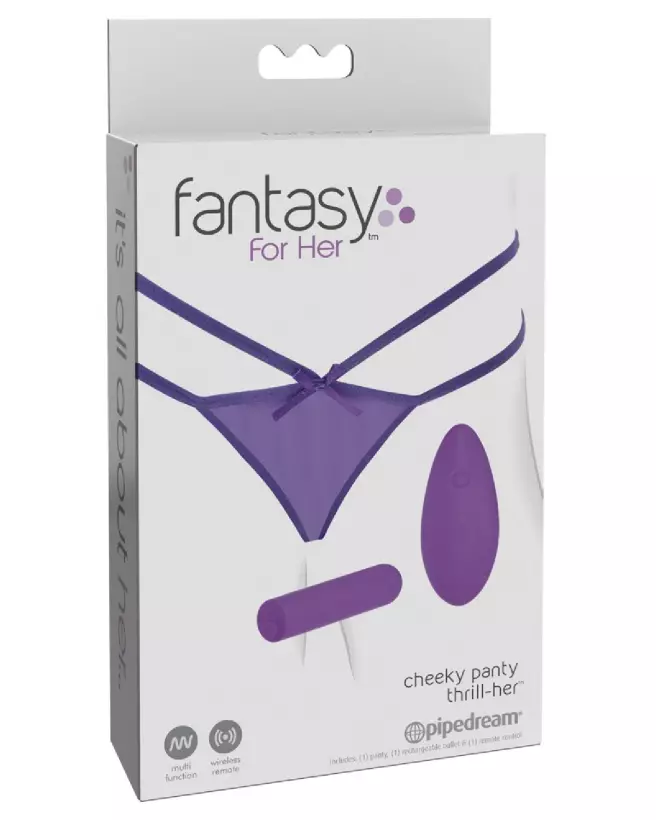 Fantasy For Her Petite Panty Thrill-Her, culotte vibrante avec télécommande-1
