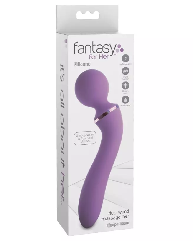 Image du FFH Duo Wand Massage-Her de Fantasy For Her, masseur ergonomique et rechargeable-1