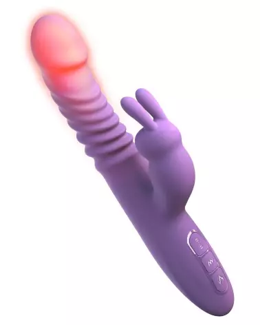Fantasy For Her Thrusting Silicone Rab en action, sextoy rabbit puissant et flexible-3