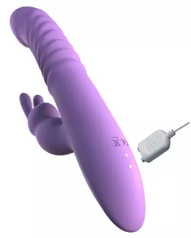 Fantasy For Her Thrusting Silicone Rab en action, sextoy rabbit puissant et flexible-5