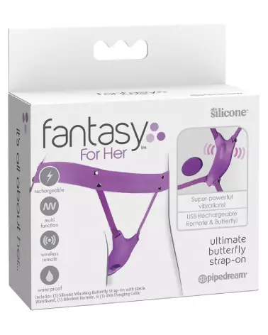 Image du FFH Ultimate Butterfly Strap-On par Fantasy For Her, culotte vibrante pour stimulation intime-1