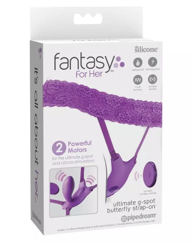Image Culotte Vibrante Ultimate G-Spot Butterfly Stra de Fantasy For Her pour stimulation point G-1