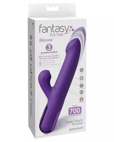Image du FFH Super SoniX Thruster Purpl de Fantasy For Her, vibrant rabbit ergonomique-1
