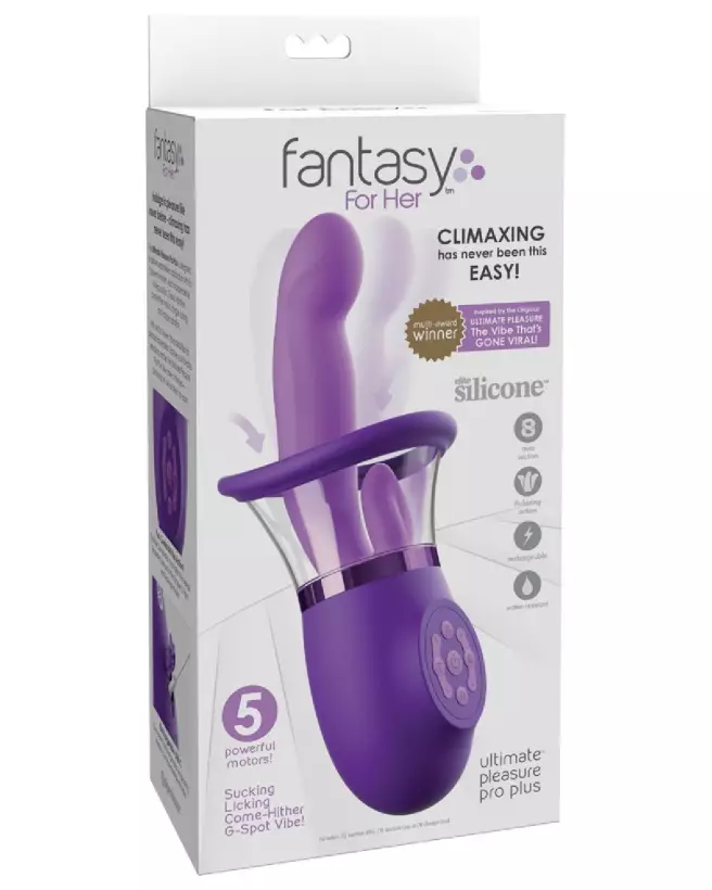 Image de la pompe Fantasy For Her Pleasure Pro Plus Purple pour stimulation vaginale et des tétons-1