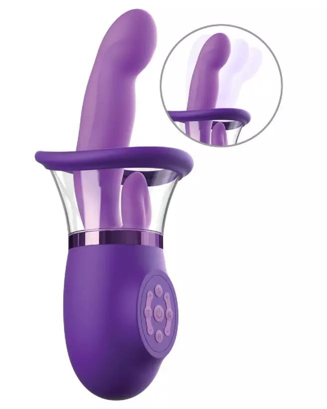 Image de la pompe Fantasy For Her Pleasure Pro Plus Purple pour stimulation vaginale et des tétons-2