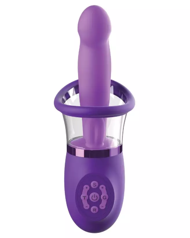 Image de la pompe Fantasy For Her Pleasure Pro Plus Purple pour stimulation vaginale et des tétons-3