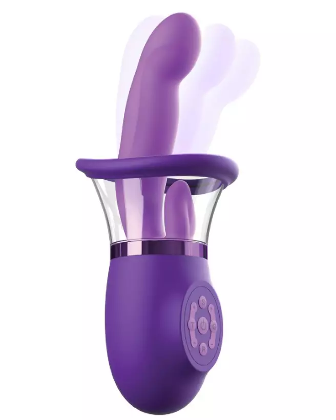 Image de la pompe Fantasy For Her Pleasure Pro Plus Purple pour stimulation vaginale et des tétons-4