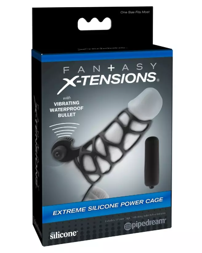 Image FX Extreme Silicone Power Cage de Fantasy X-TENSIONS pour augmentation endurance et plaisir-1