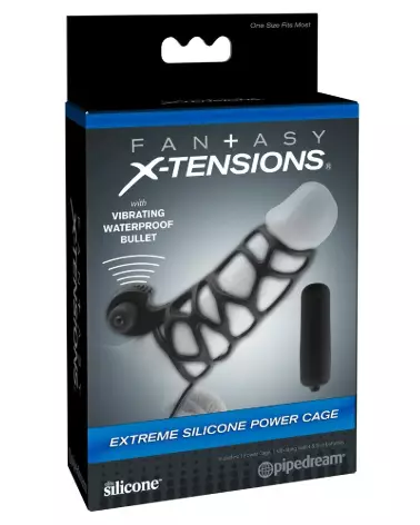 Image FX Extreme Silicone Power Cage de Fantasy X-TENSIONS pour augmentation endurance et plaisir-1