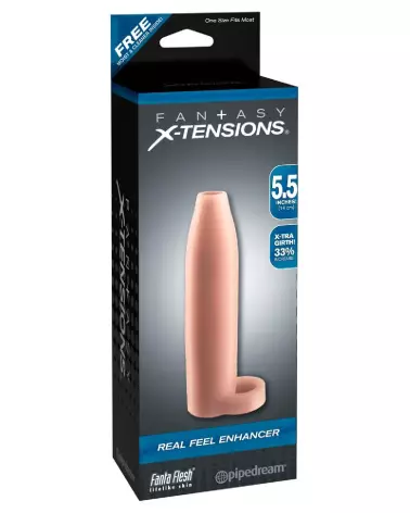 Image de la gaine FX Real Feel Enhancer Light de Fantasy X-TENSIONS pour amélioration masculine-1