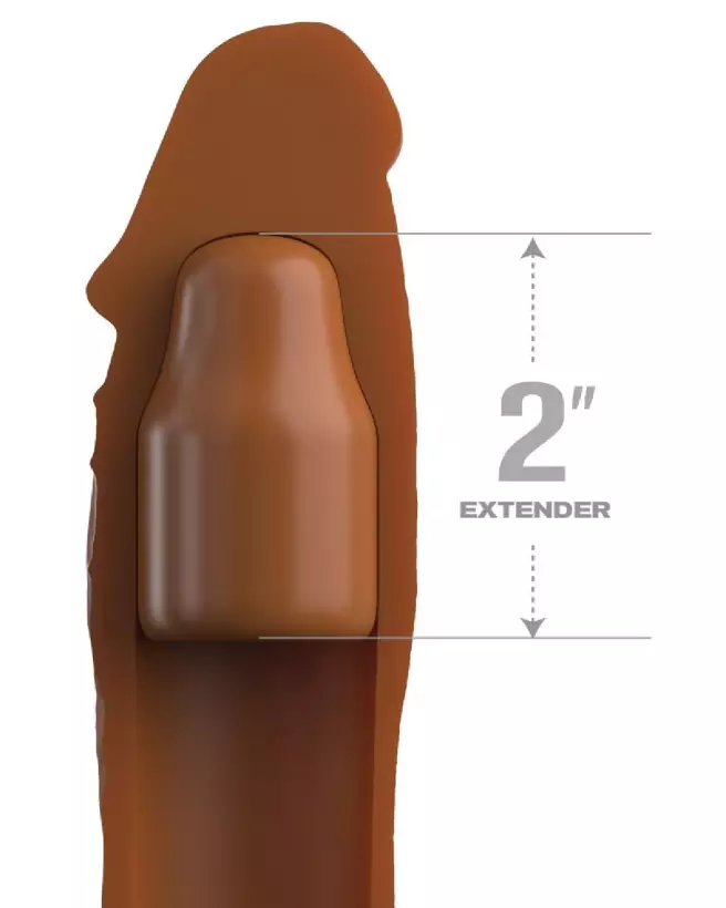 FXTE 2 X-tension Tan gaine pour pénis par Fantasy X-Tensions Elite, améliore taille et performance-3
