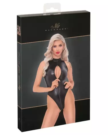 Body with Zip Noir Homemade en combinaison fetish élégante-3