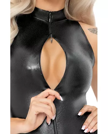 Body with Zip Noir Homemade en combinaison fetish élégante-6