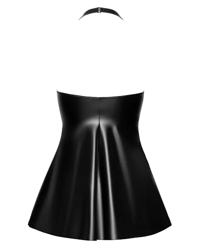 Robe évasée Flared de Noir Handmade en style fetish-7