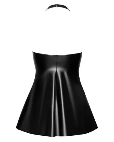 Robe évasée Flared de Noir Handmade en style fetish-7