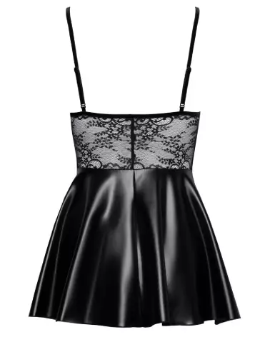 Robe en dentelle Noir Handmade pour tenue fetish élégante-5