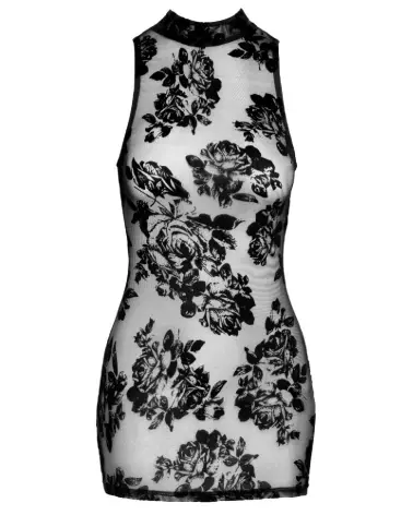 Mini Dress Noir Handmade en cuir synthétique pour soirées fetish-5