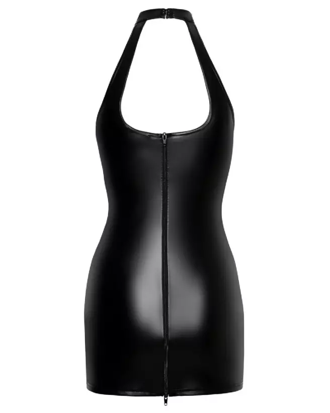 Robe noire ouverte Noir Homemade en tenue fetish élégante-7