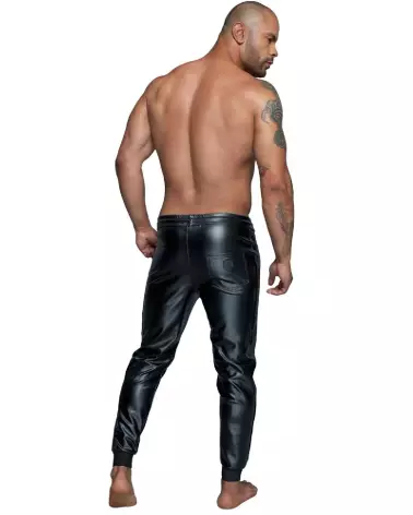 Treggings noirs pour homme de marque Noir Homemade en pose-5
