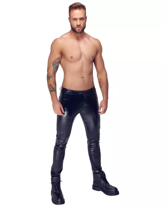 Image du pantalon Noir M.Trousers pour homme - Noir Homemade - élégant et confortable-2