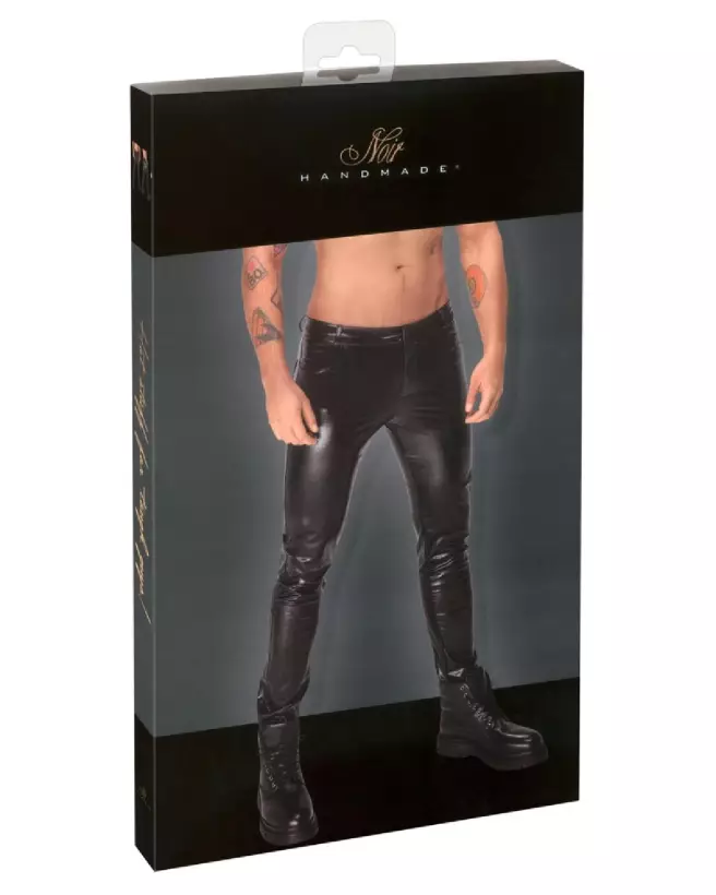 Image du pantalon Noir M.Trousers pour homme - Noir Homemade - élégant et confortable-3