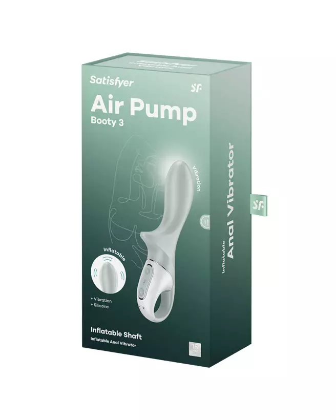 Image du SATISFYER Air Pump Booty 3 Gris, sextoy gonflable pour plaisir anal-2