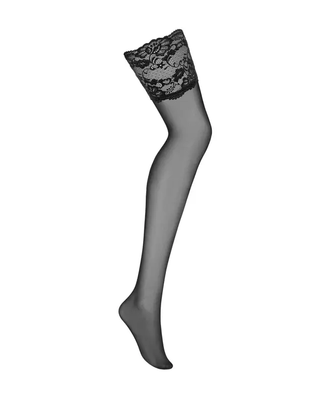 Bas noirs élégants Obsessive 810-STO-1 pour look séduisant-5