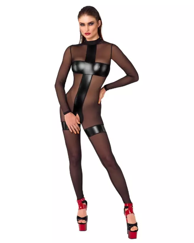 Image de la combinaison Noir Jumpsuit XL de Noir Handmade, style Fetish élégant et séduisant-1