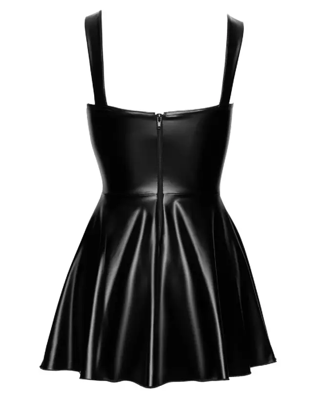 Robe Noir Dress Lacing Noir Homemade en tenue fetish élégante-7