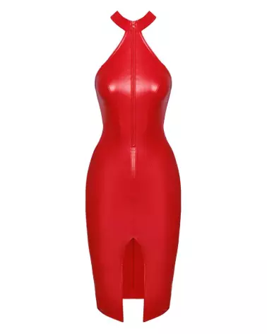 Robe Dress Red Noir Homemade en rouge et noir, style fetish élégant-6
