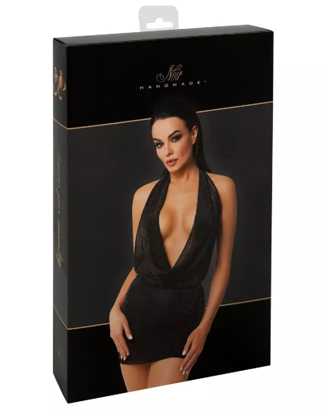 Robe Noir Fetish élégante par Noir Homemade pour soirées spéciales-3