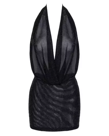 Robe Noir Fetish élégante par Noir Homemade pour soirées spéciales-5