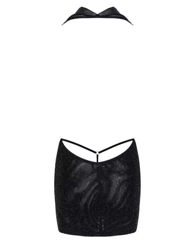 Robe Noir Fetish élégante par Noir Homemade pour soirées spéciales-6