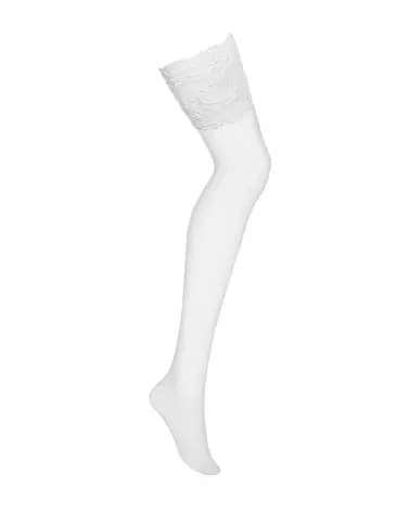 Bas 810-STO-2 blancs Obsessive en dentelle élégante-5