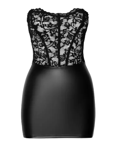 Robe tube noire élégante de Noir Homemade pour tenue fetish chic-5