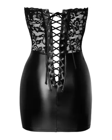 Robe tube noire élégante de Noir Homemade pour tenue fetish chic-6