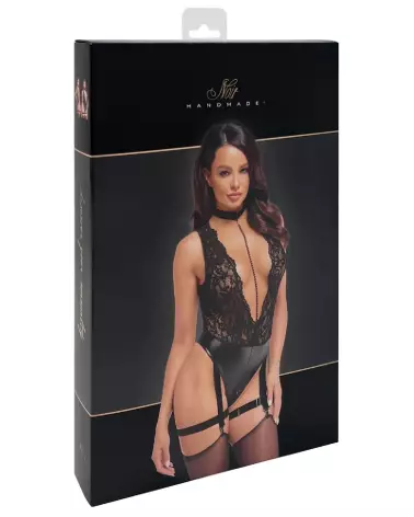 Noir Body Pearls par Noir Handmade - Combinaison Fetish Élégante-3
