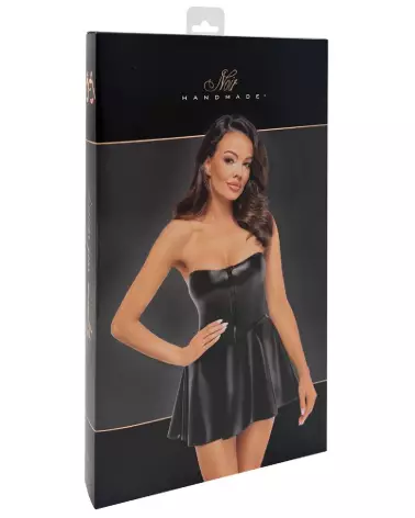 Robe tube noire élégante Noir Homemade pour soirées fetish-3