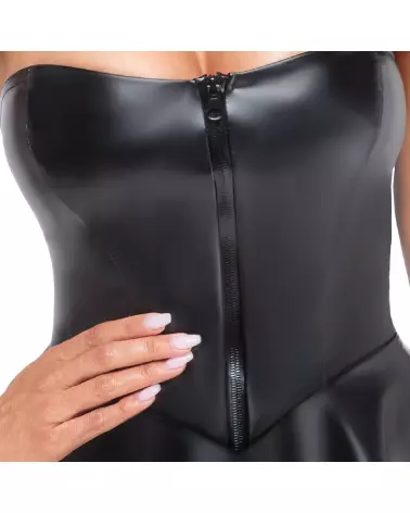 Robe tube noire élégante Noir Homemade pour soirées fetish-4
