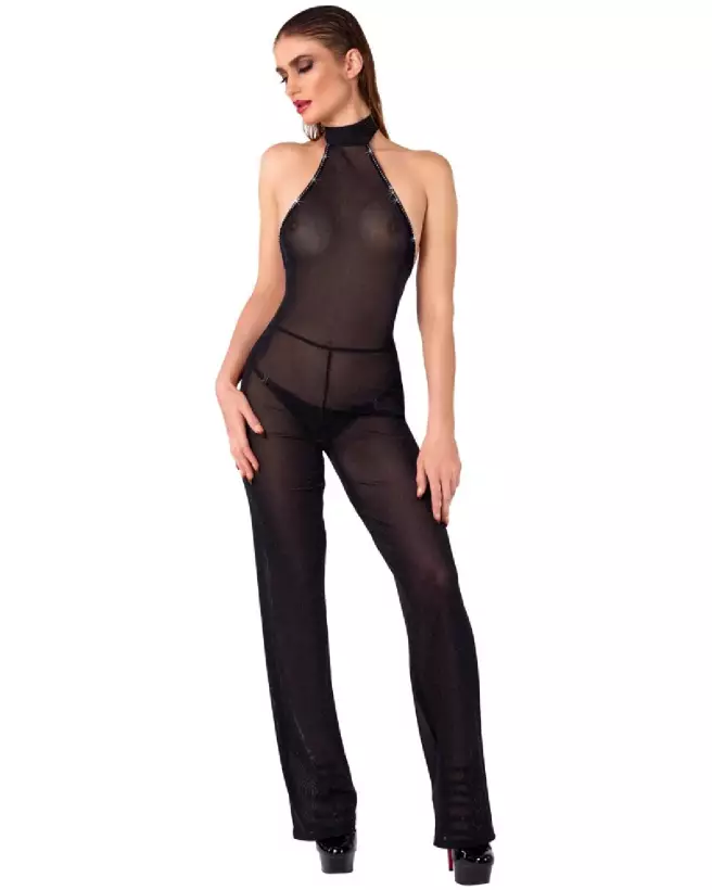 Noir Jumpsuit par Noir Homemade en style Combinaison Fetish élégante et séduisante-2